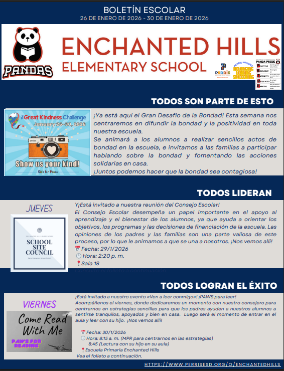 School Newsletter Page