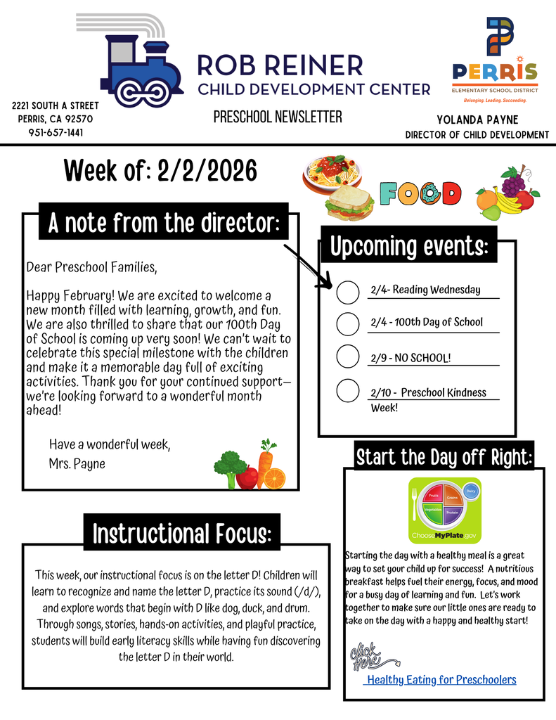 Preschool Newsletter