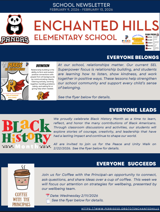 School Newsletter Page