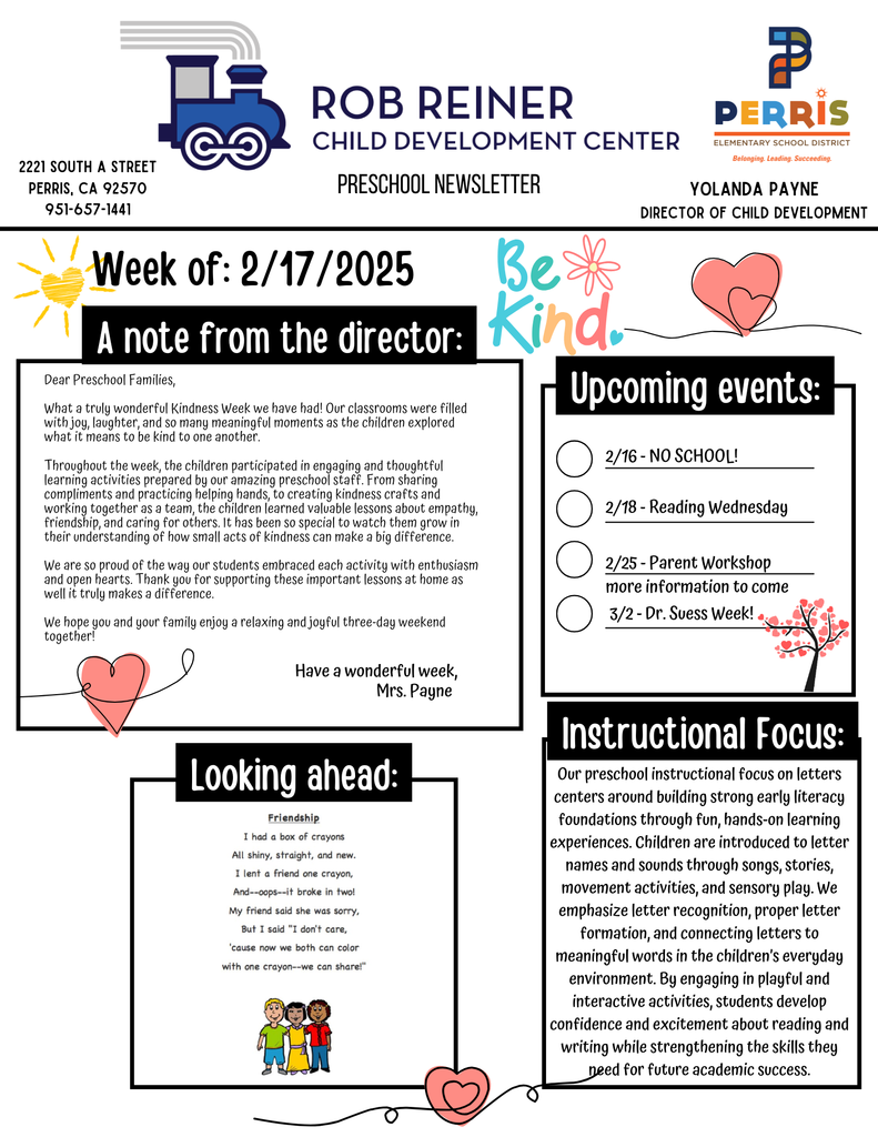 Preschool Newsletter