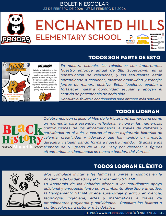 School Newsletter Page