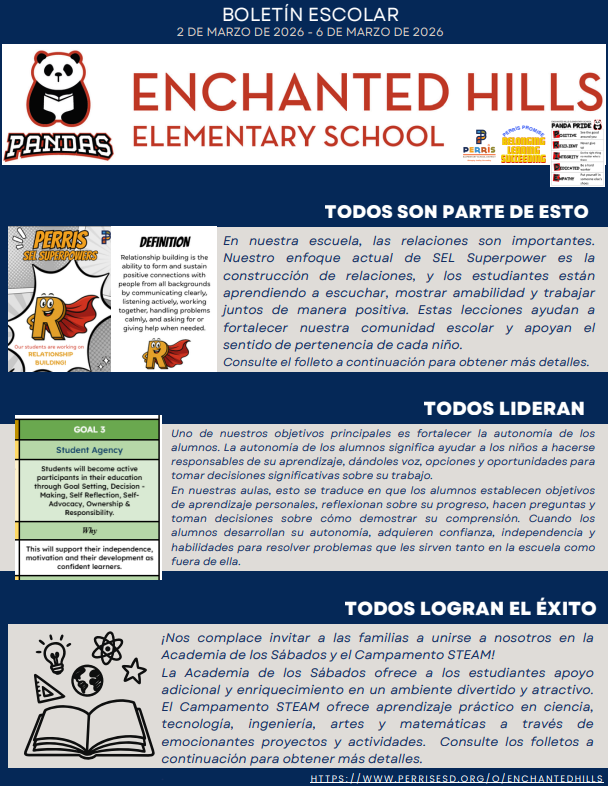 School Newsletter Page