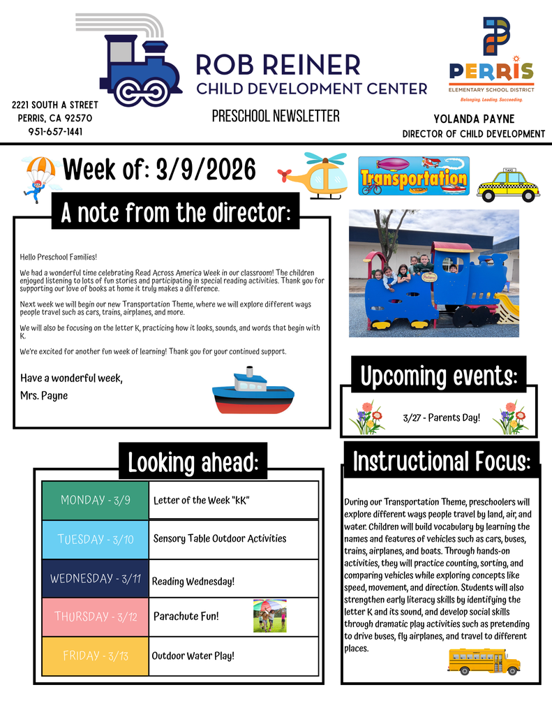 Preschool Newsletter