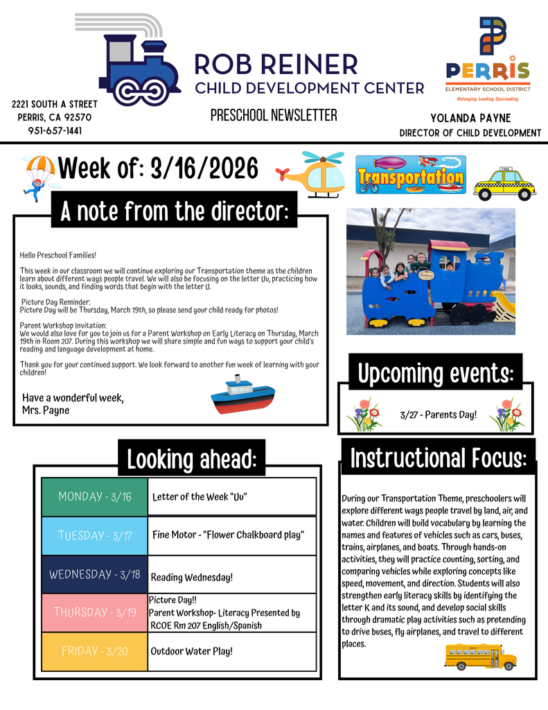 Preschool Newsletter