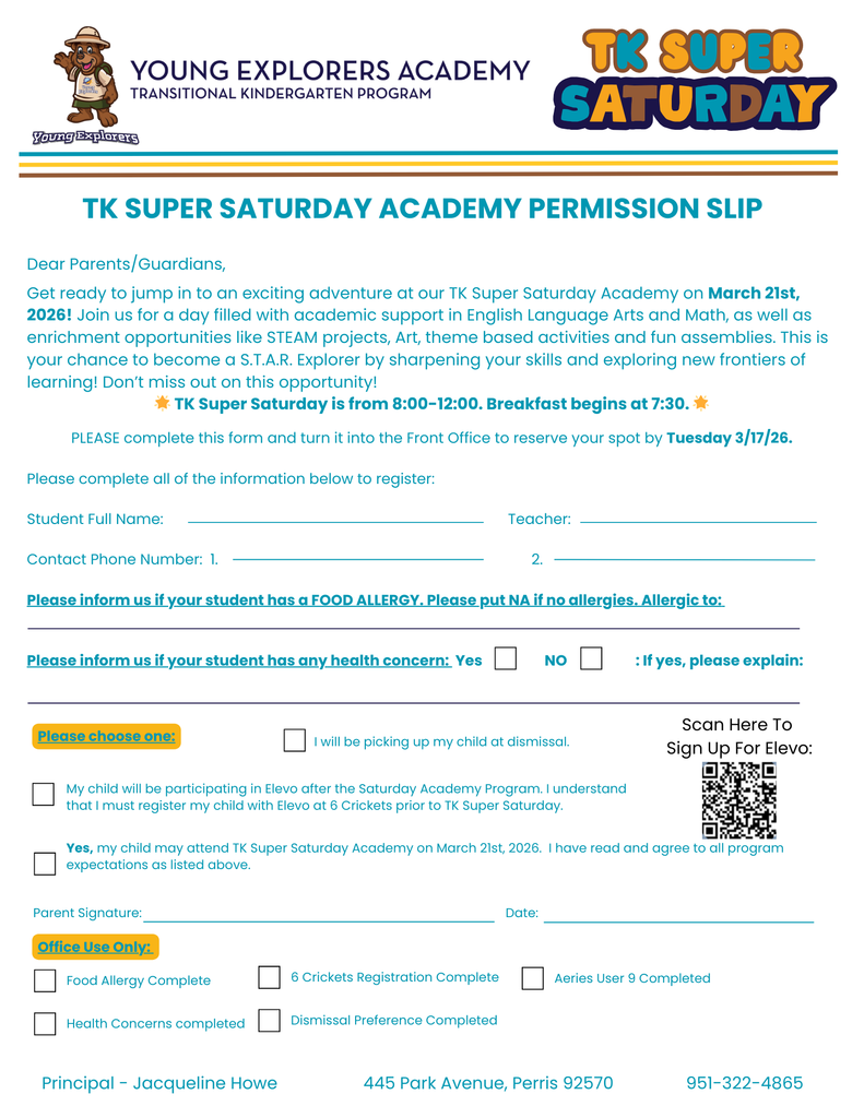 TK Super Saturday  - English