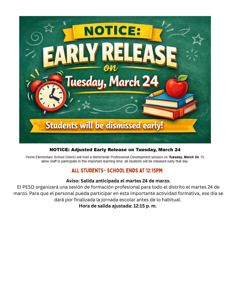 EARLY RELEASE 