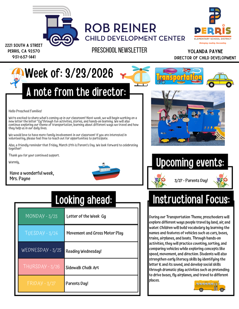 Preschool Newsletter