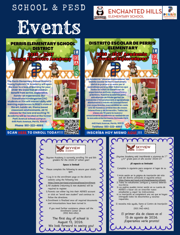 School Newsletter Page
