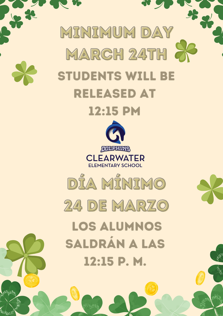 MINIMUM DAY MARCH 24