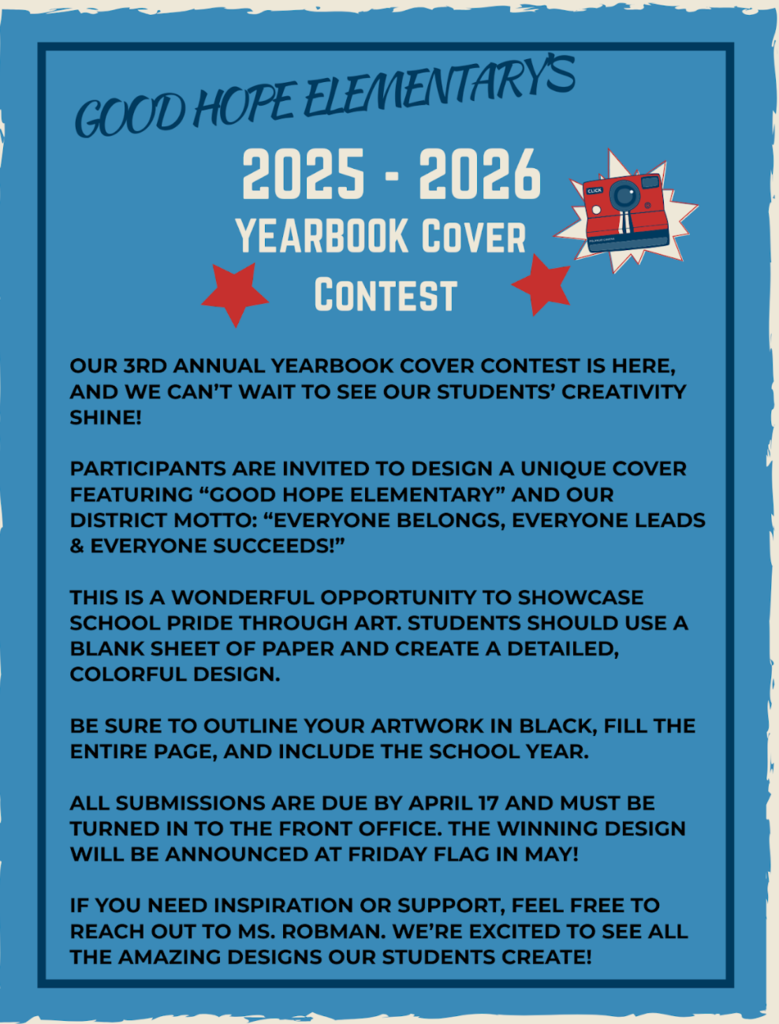 Yearbook cover flyer