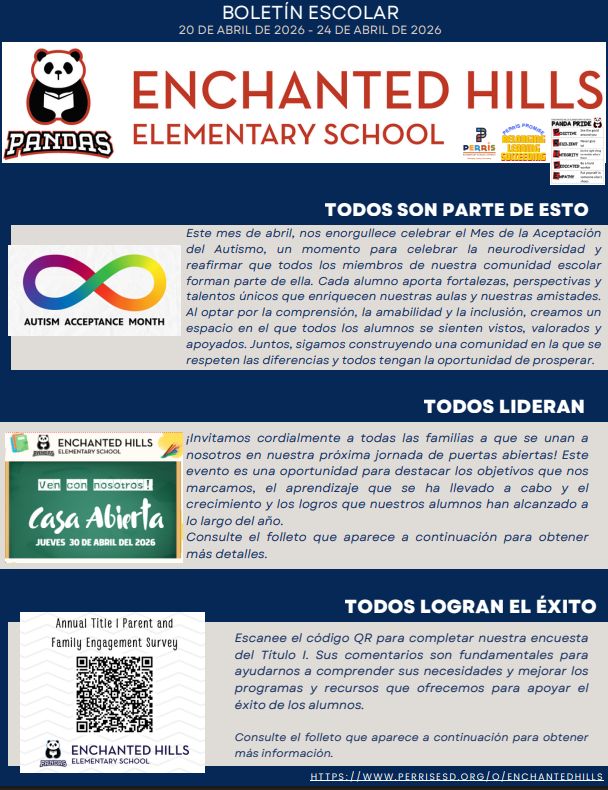 School Newsletter Page