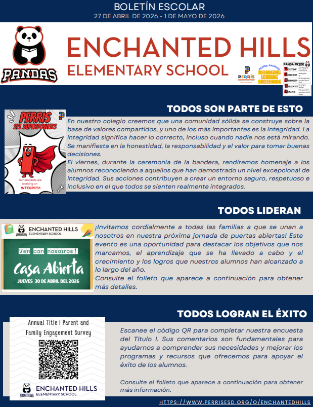 School Newsletter Page