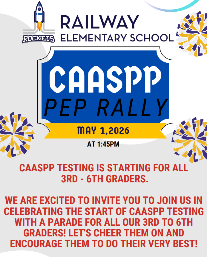 CAASPP Pep Rally - Friday,  May 1, 2026 at 1:45 pm