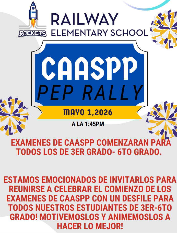 CAASPP Pep Rally - Friday,  May 1, 2026 at 1:45 pm