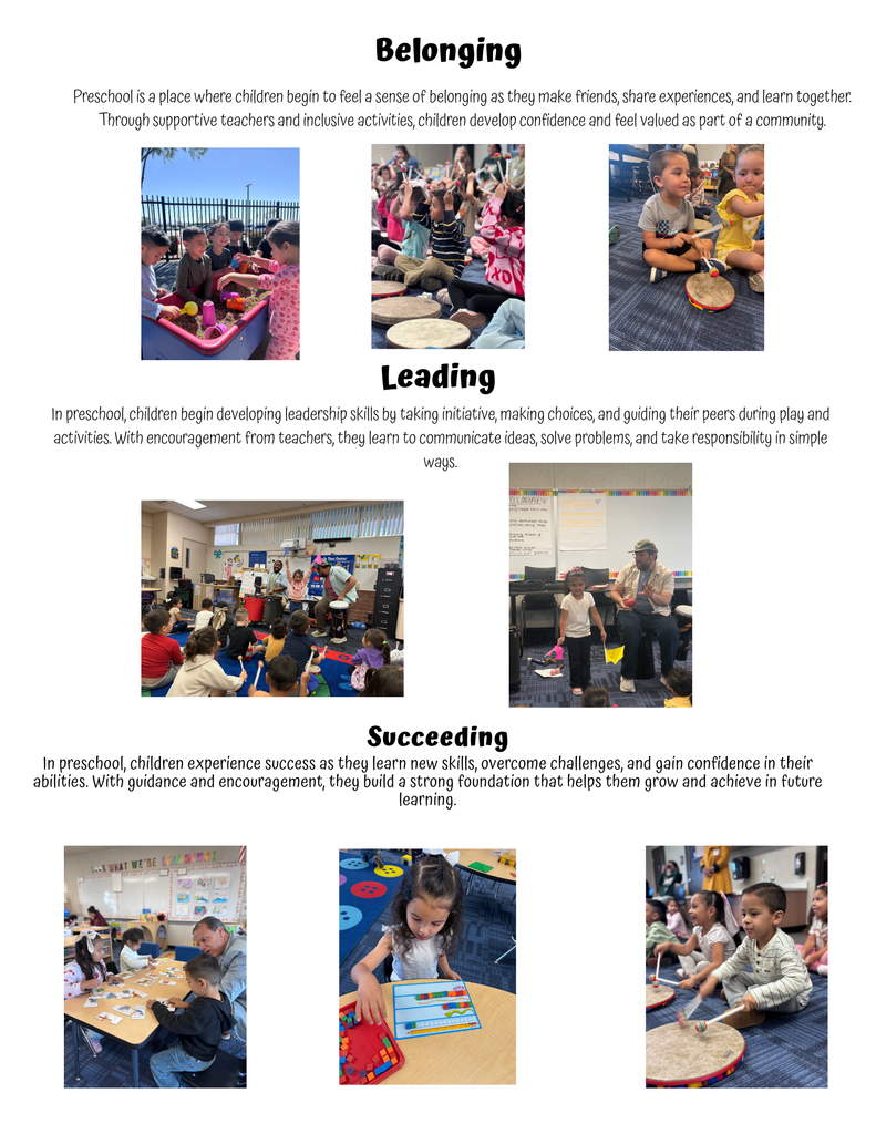 PRESCHOOL NEWSLETTER