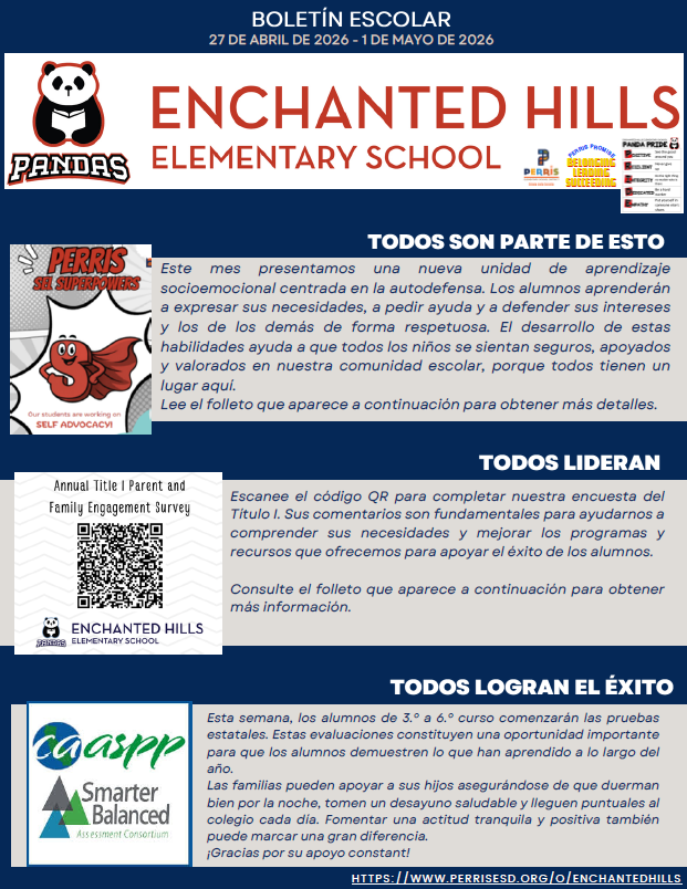 School Newsletter Page