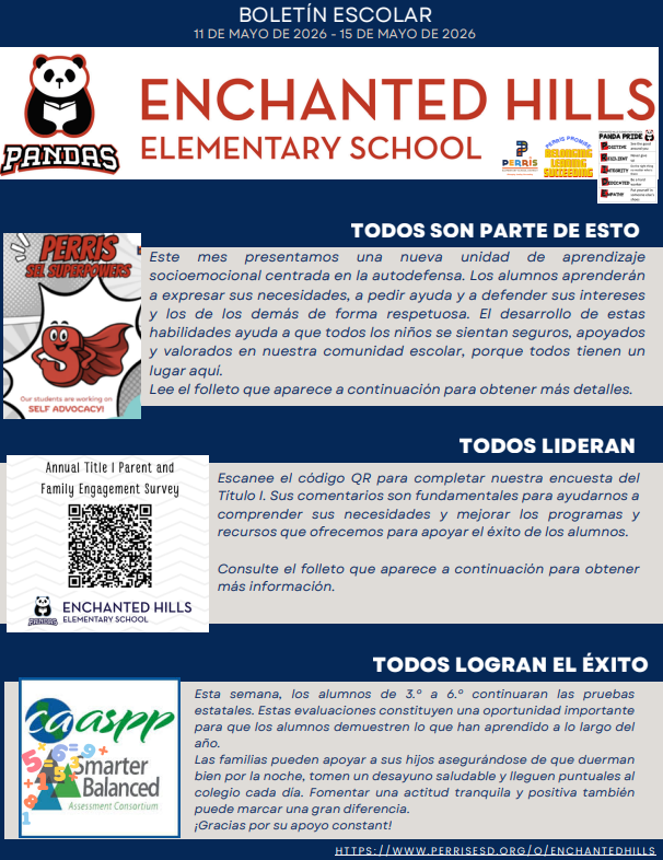 School Newsletter Page