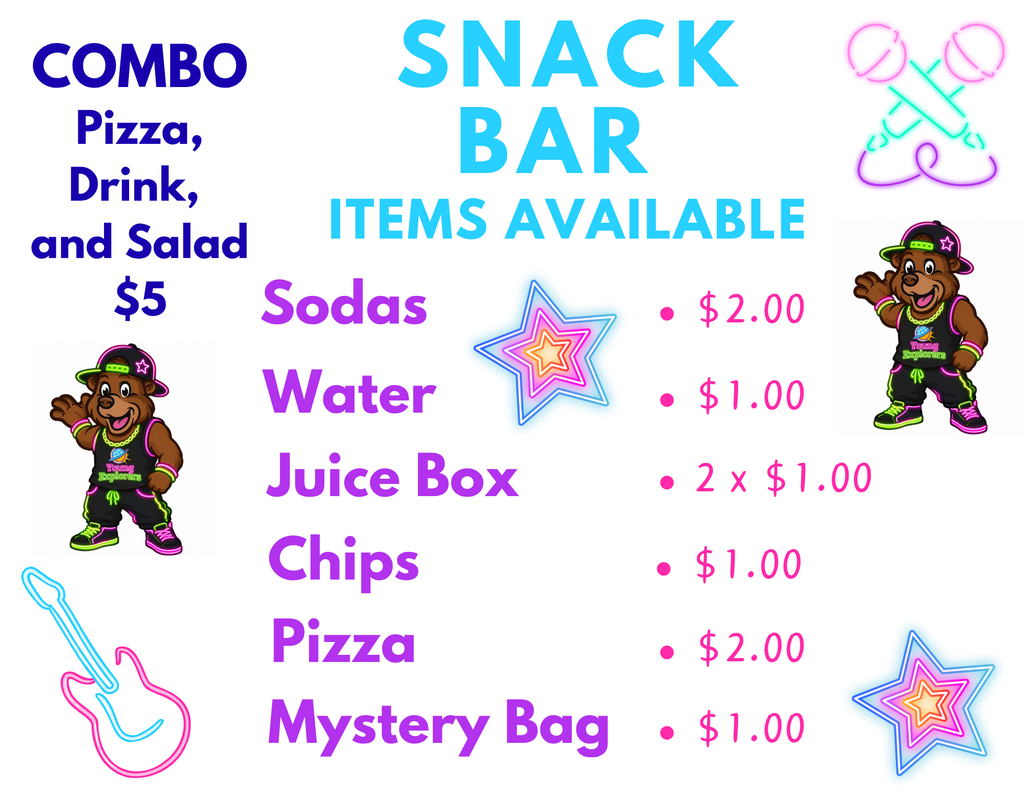 Snack Bar Prices