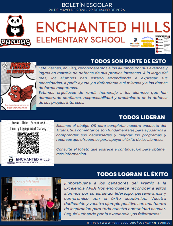 School Newsletter Page