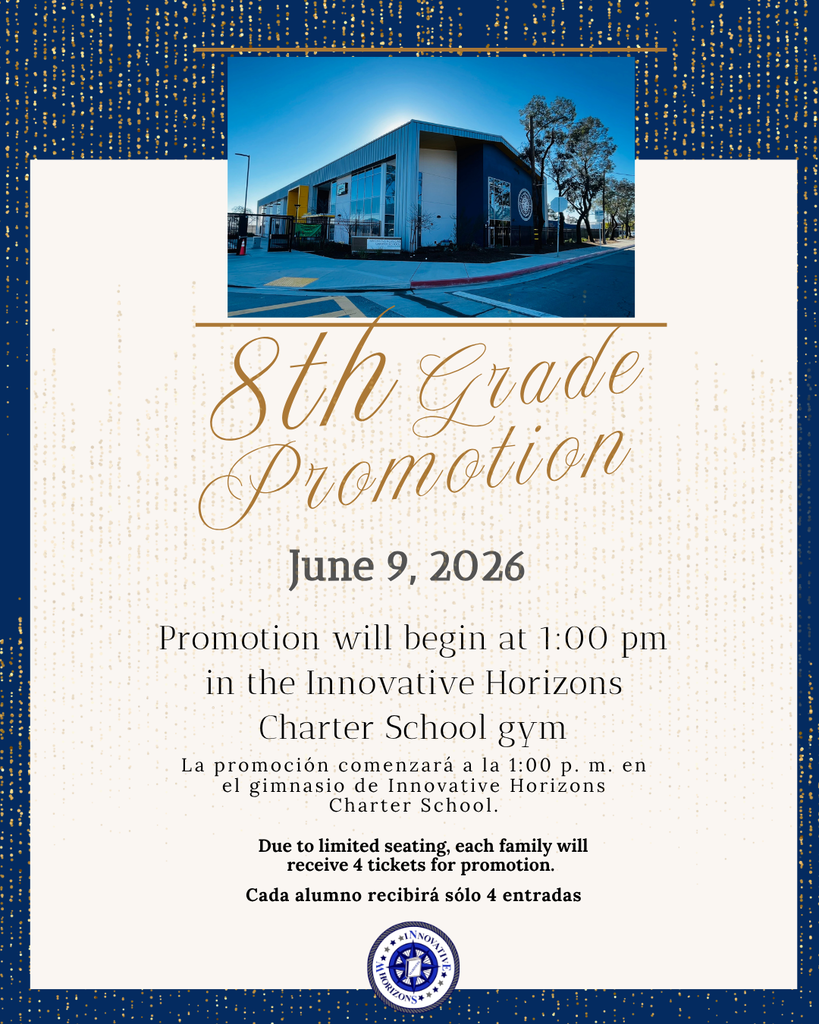 8th Grade Promotion - June 9th - 1PM