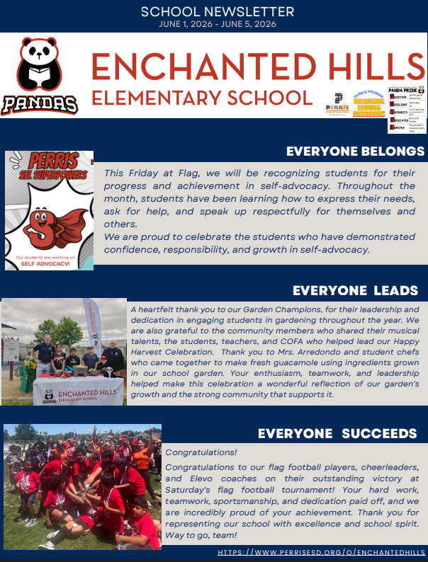 School Newsletter Page
