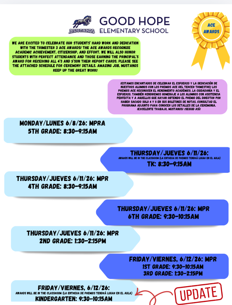 updated ACE awards