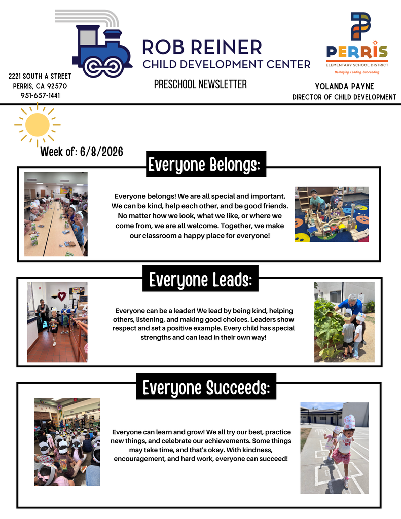 PRESCHOOL NEWSLETTER