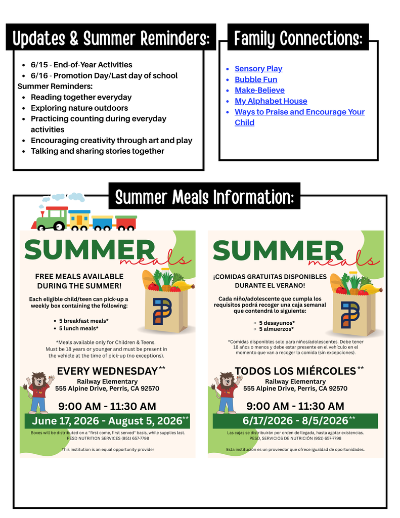 PRESCHOOL NEWSLETTER