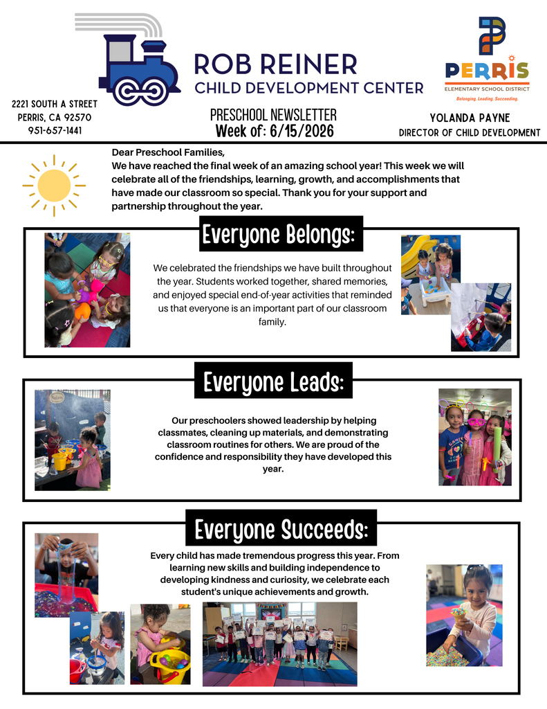 PRESCHOOL NEWSLETTER
