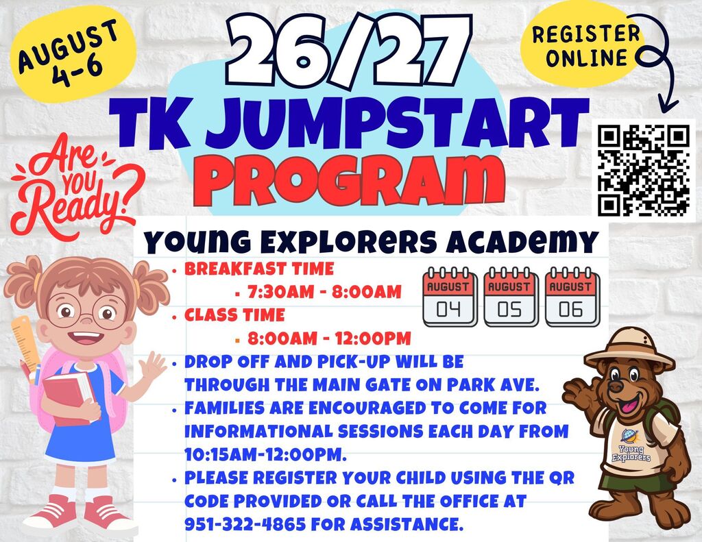 Estamos muy emocionados de conocerlos! Del 4 al 6 de agosto organizamos un programa de iniciación de tres días para nuestros nuevos alumnos de TK y nos encantaría contar con vuestra presencia.