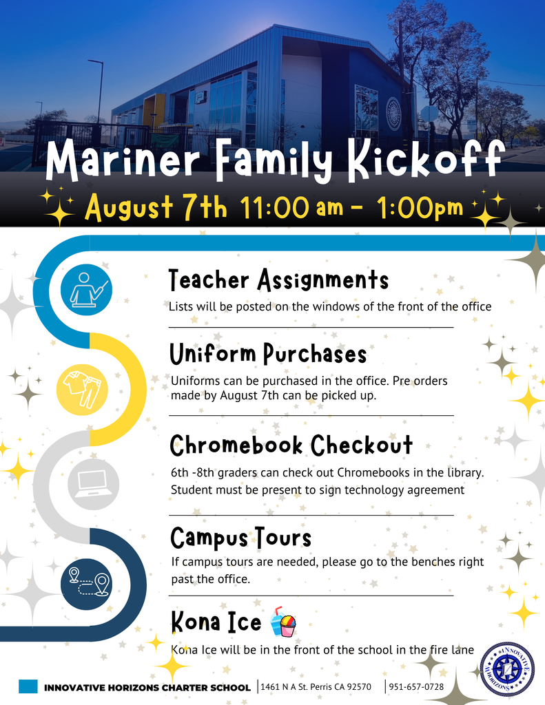 Mariner Family Kickoff- English