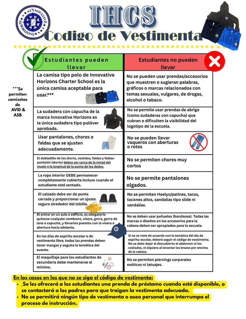 Dress Code Spanish