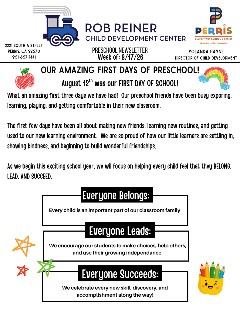 Preschool Newsletter