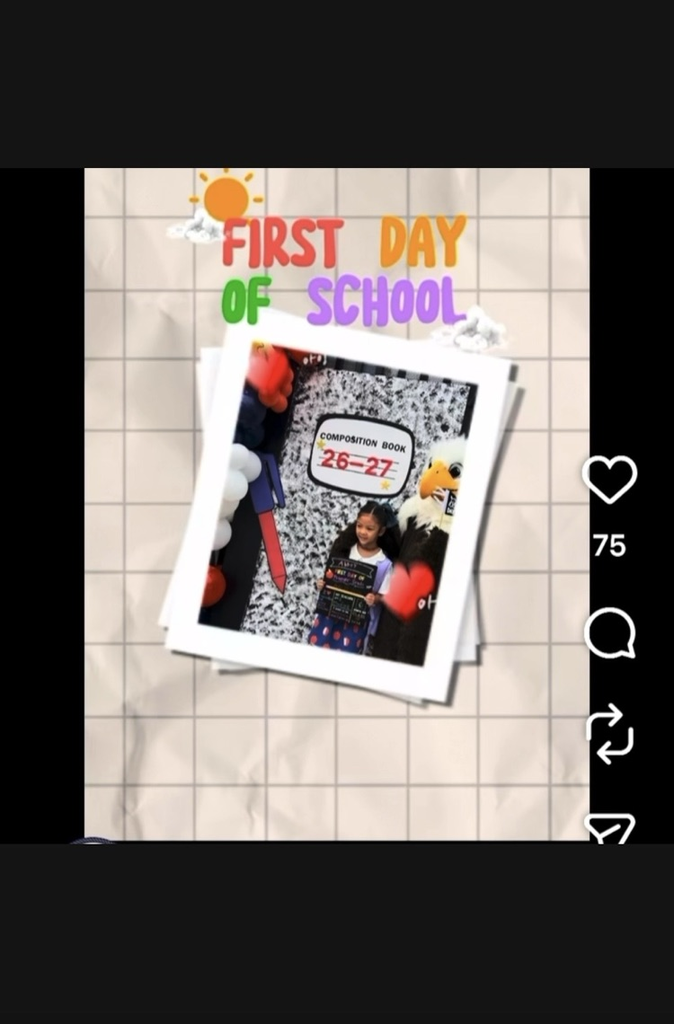 Graphic that reads first day of school