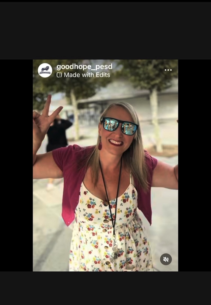 Teachers with "first day of school" sunglasses