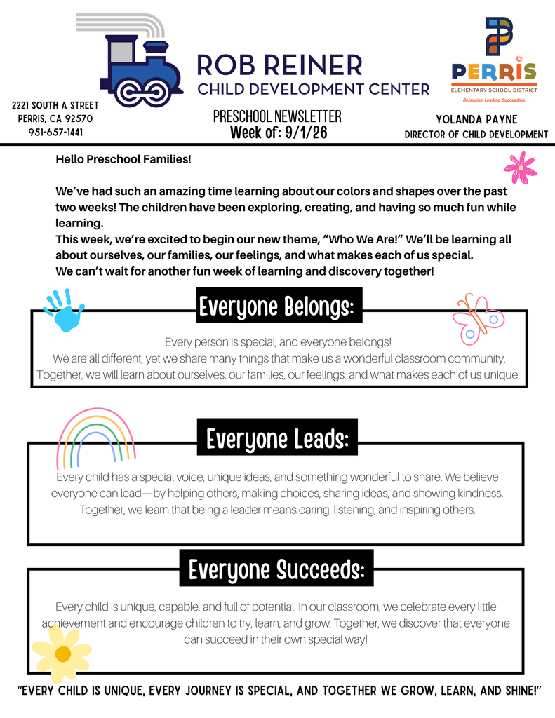 Preschool Newsletter