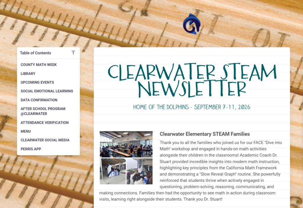 Clearwater Newsletter