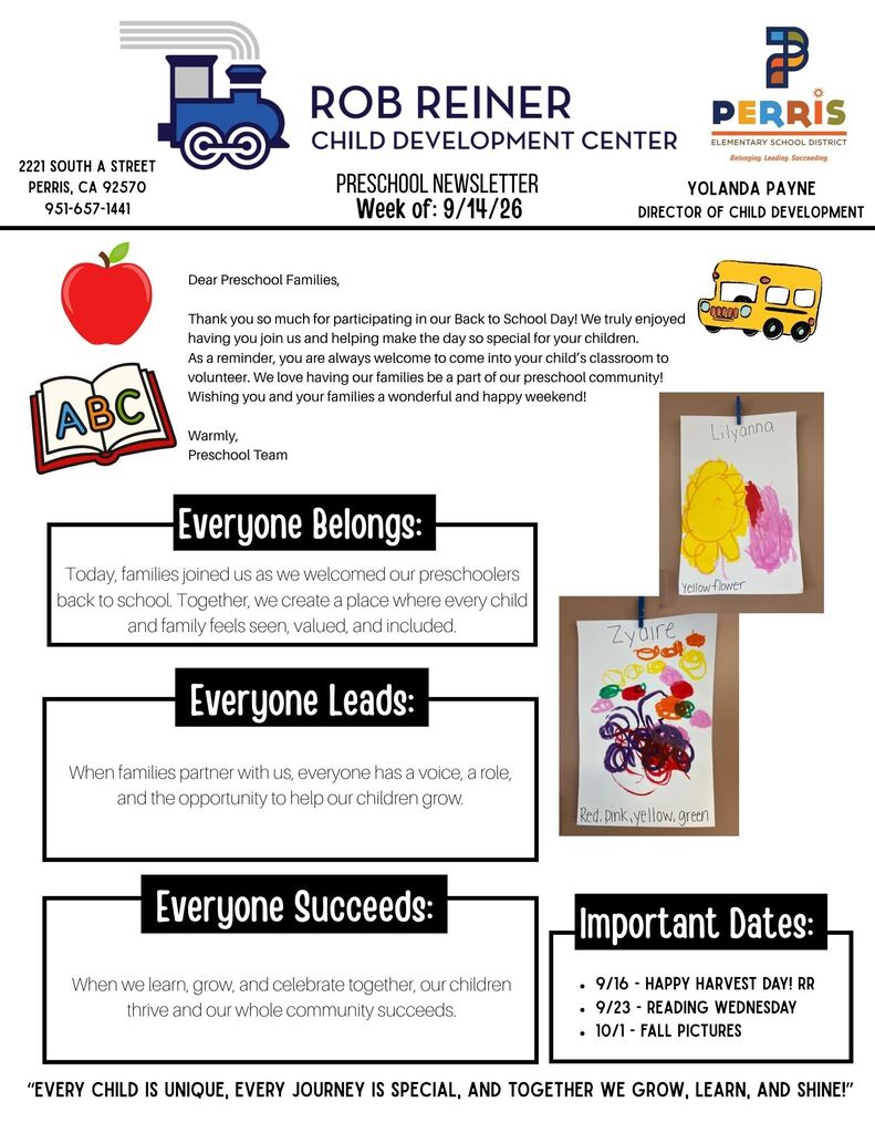 Preschool Newsletter