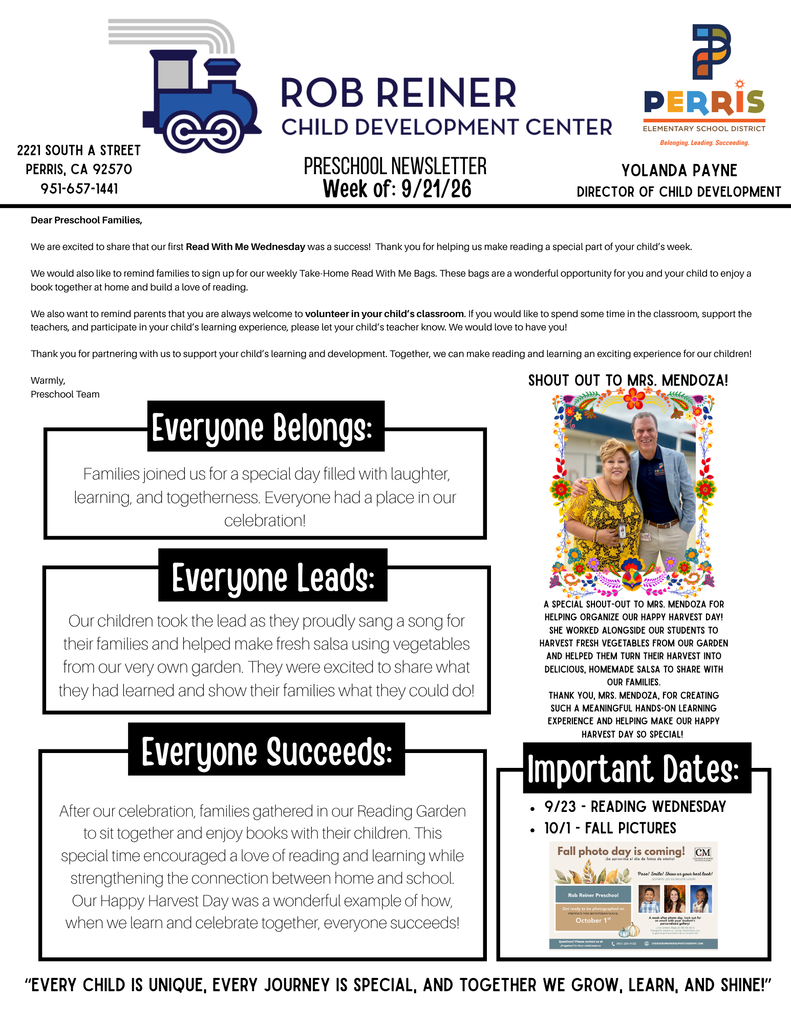 Preschool Newsletter
