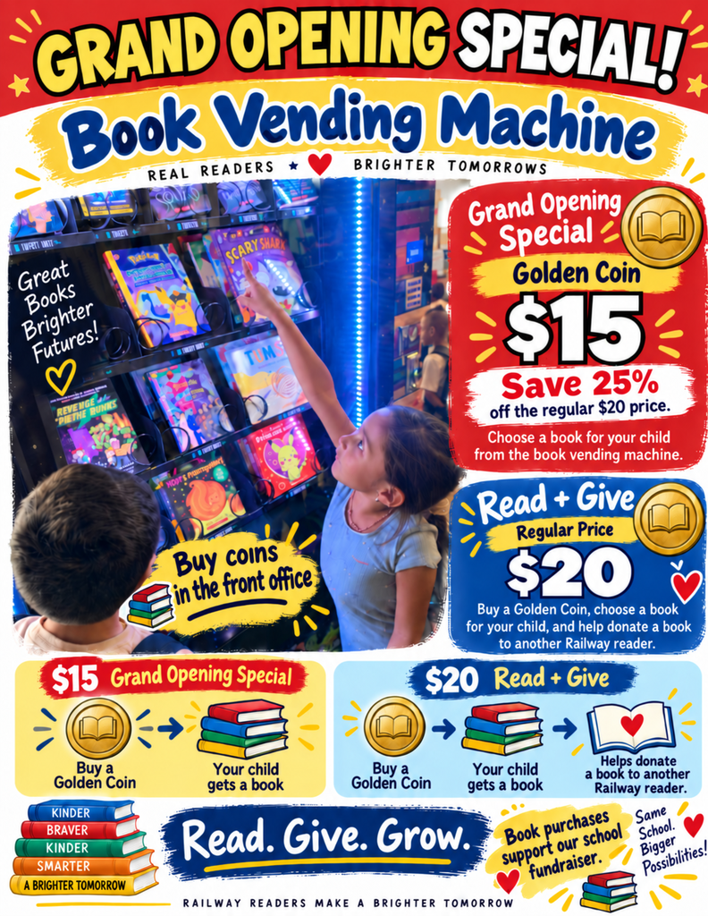 Railway Book Vending Machine Grand Opening