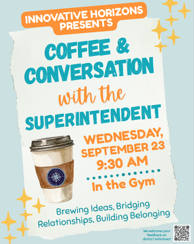 Coffee with the Superintendent flyer in English