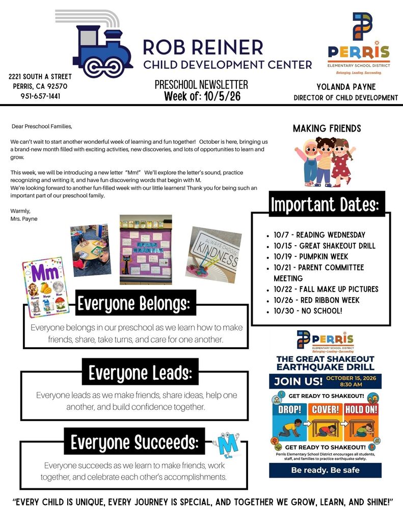Preschool Newsletter