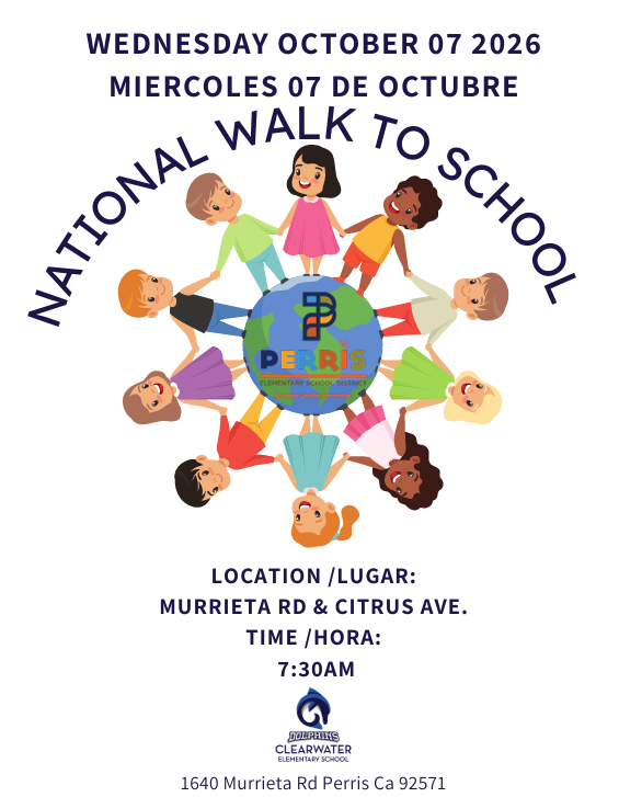 National Walk to School/ Día nacional de caminar a la escuela