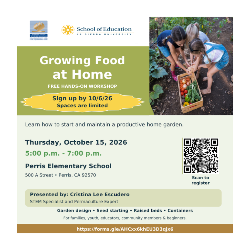 Grow Food AT home workshop