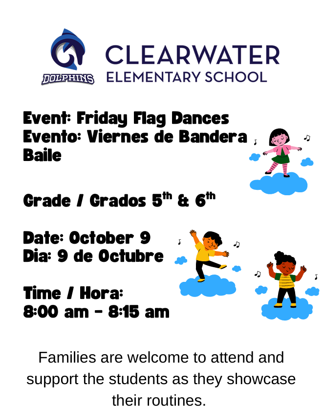 Friday Flag dance 10/09/26  Grade 5th & 6th