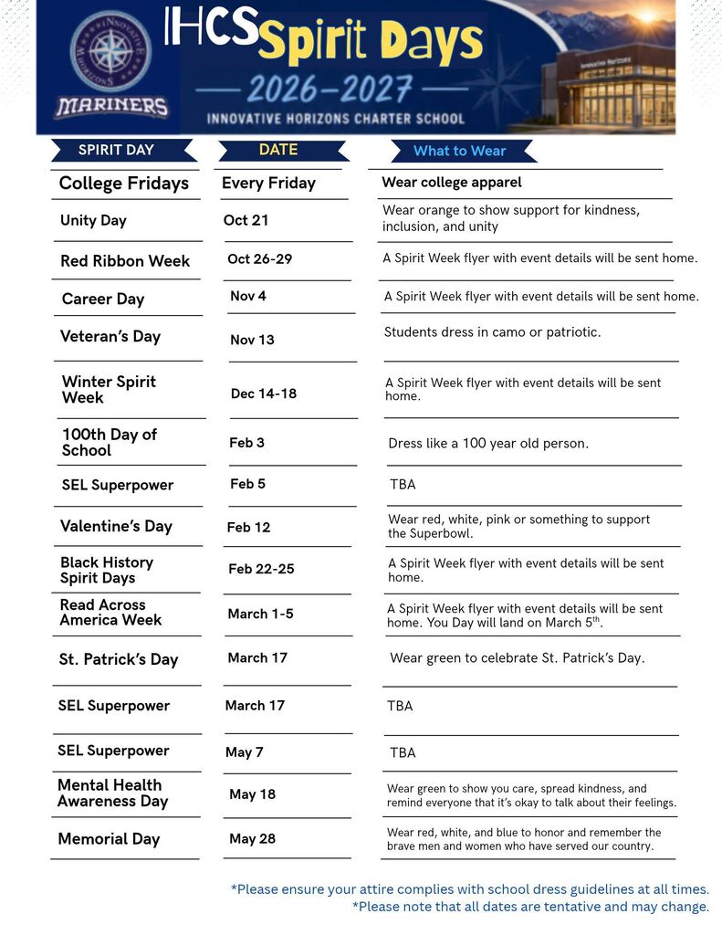 Spirit Days