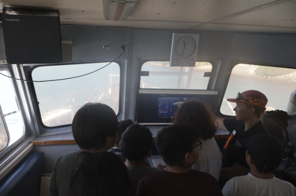Students in the captains quarters