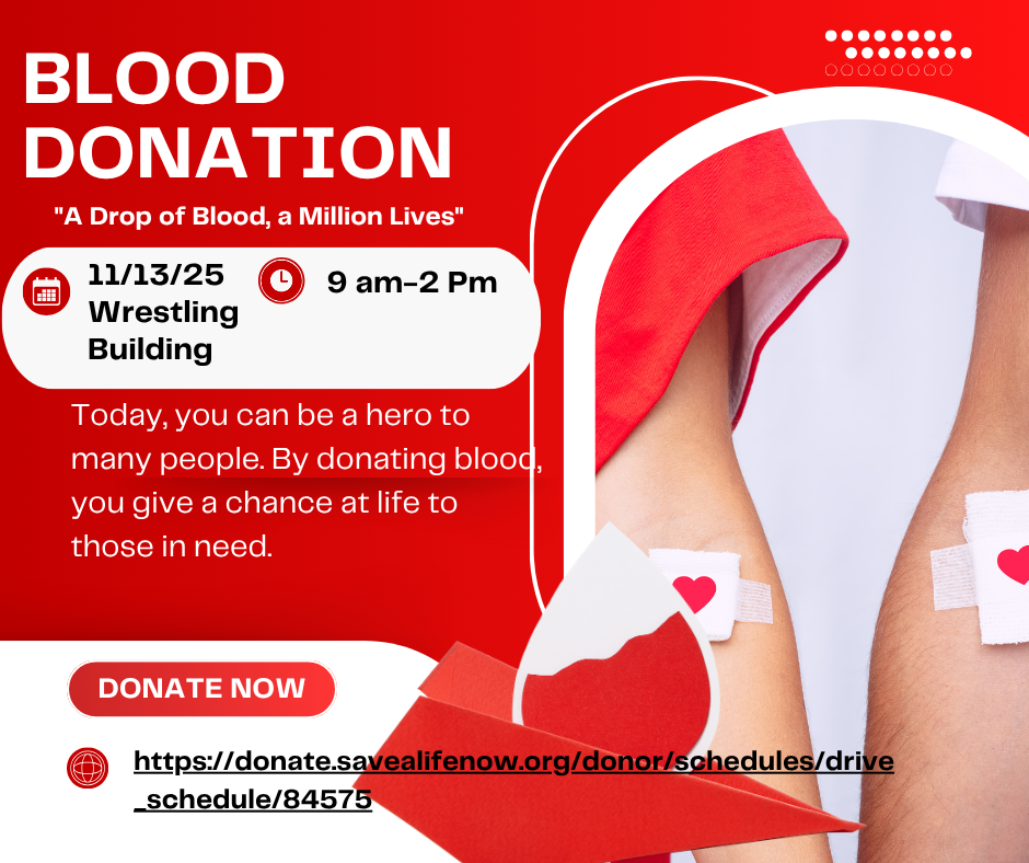 blood donation date, time, location, link for sign up