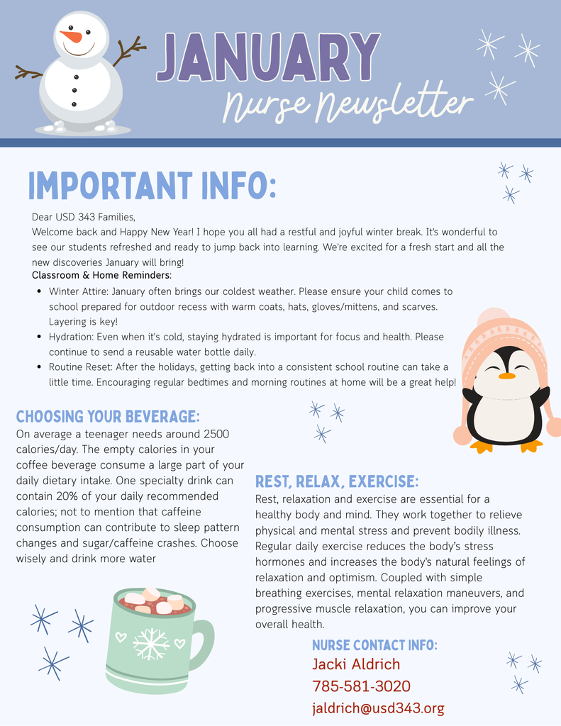 January Nurse Newsletter
