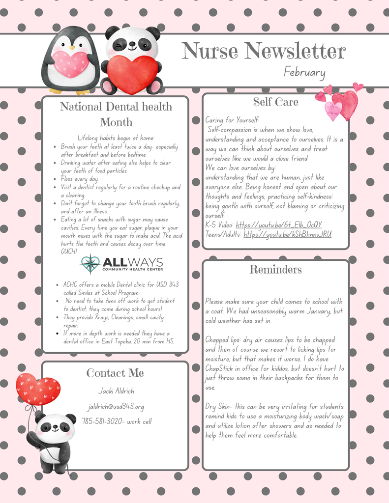 Nurse Newsletter For February